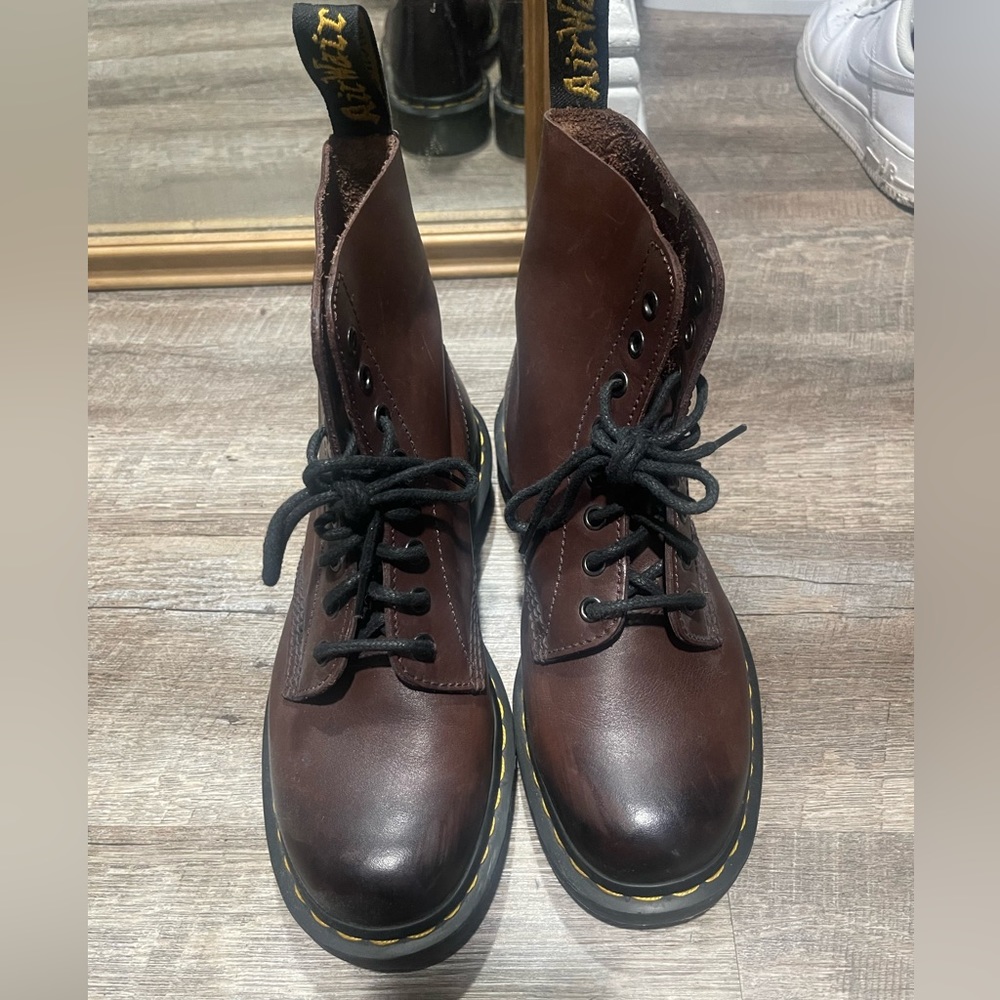 Ombré brown pascal leather dr martens